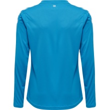 hummel Sport-Langarmshirt hmlCORE XK Poly Jersey (Interlock-Stoff) blau Kinder