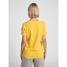 hummel Sport/Freizeit-Shirt hmlGO Cotton (Baumwolle) Kurzarm neongelb Damen