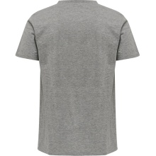 hummel Sport-Tshirt hmlMOVE Grid Cotton (100% Baumwolle) Kurzarm hellgrau Herren