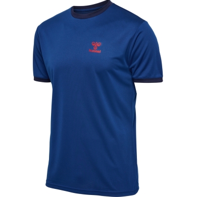 hummel Sport-Tshirt hmlQ4 Poly Jersey (leichter Mesh-Gewebe) Kurzarm dunkelblau Herren