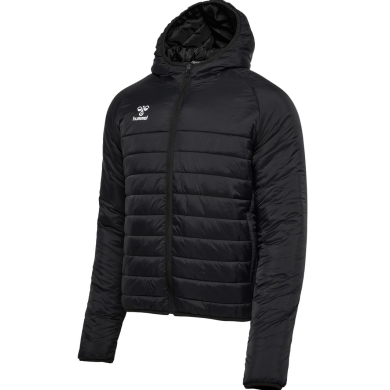 hummel Winterjacke hmlGO Quilted Hood (leicht, atmungsaktiv) schwarz Herren