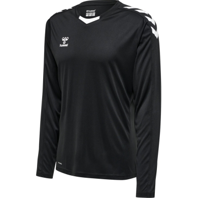 hummel Sport-Langarmshirt hmlCORE XK Poly Jersey (Interlock-Stoff) schwarz Herren