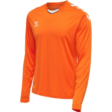 hummel Sport-Langarmshirt hmlCORE XK Poly Jersey (Interlock-Stoff) orange Herren