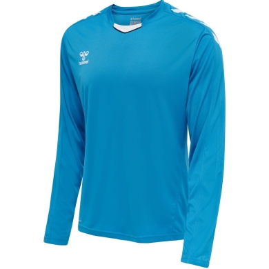 hummel Sport-Langarmshirt hmlCORE XK Poly Jersey (Interlock-Stoff) blau Herren