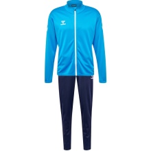 hummel Trainingsanzug hmlPROMO Suit (Jacke und Hose) hellblau/marineblau Herren