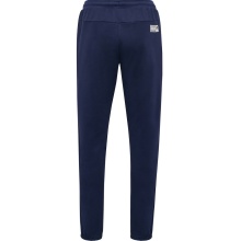 hummel Sporthose hmlMOVE Grid Cotton Pant (100% Baumwolle) lang marineblau Herren