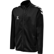 hummel Sport-Trainingsjacke hmlCORE XK Poly Zip Sweat (Polyester-Sweatstoff, Front-Reißverschluss) schwarz Kinder