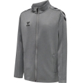 hummel Sport-Trainingsjacke hmlCORE XK Poly Zip Sweat (Polyester-Sweatstoff, Front-Reißverschluss) grau Kinder