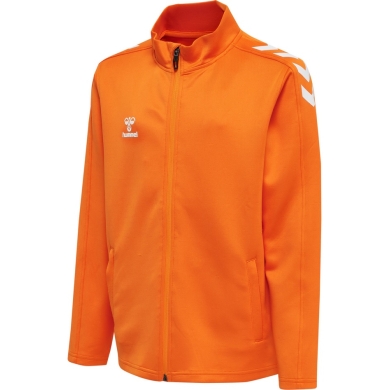 hummel Sport-Trainingsjacke hmlCORE XK Poly Zip Sweat (Polyester-Sweatstoff, Front-Reißverschluss) orange Kinder