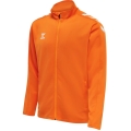 hummel Sport-Trainingsjacke hmlCORE XK Poly Zip Sweat (Polyester-Sweatstoff, Front-Reißverschluss) orange Herren