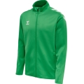 hummel Sport-Trainingsjacke hmlCORE XK Poly Zip Sweat (Polyester-Sweatstoff, Front-Reißverschluss) grün Herren