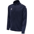 hummel Sport-Trainingsjacke hmlCORE XK Poly Zip Sweat (Polyester-Sweatstoff, Front-Reißverschluss) marineblau Herren