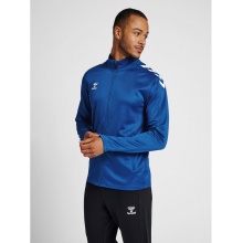 hummel Sport-Trainingsjacke hmlCORE XK Poly Zip Sweat (Polyester-Sweatstoff, Front-Reißverschluss) dunkelblau Herren