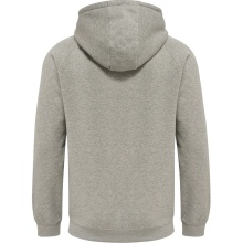 hummel Kapuzenpullover Basic hmlRED Classic Hoodie (Baumwolle) grau Herren