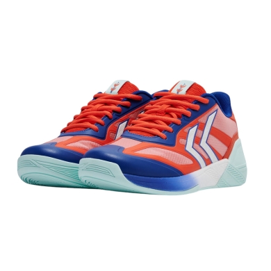 hummel Hallen-Indoorschuhe Algiz 25ICON rot/blau/weiss Herren