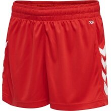 hummel Sporthose hmlCORE XK Poly Shorts (robuster Doppelstrick, ohne Seitentaschen) Kurz rot Kinder