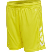 hummel Sporthose hmlCORE XK Poly Shorts (robuster Doppelstrick, ohne Seitentaschen) Kurz gelb Kinder