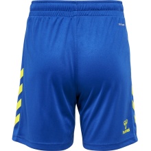 hummel Sporthose hmlCORE XK Poly Shorts (robuster Doppelstrick, ohne Seitentaschen) Kurz blau/gelb Kinder