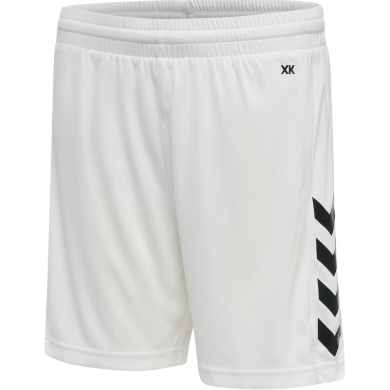 hummel Sporthose hmlCORE XK Poly Shorts (robuster Doppelstrick, ohne Seitentaschen) Kurz weiss Kinder