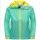 Jack Wolfskin Regenjacke Rainy (wind- und wasserdicht) teal/mint Kinder