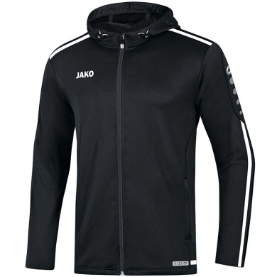 JAKO Kapuzenjacke Striker 2.0 schwarz/weiss Kinder