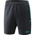 JAKO Sporthose Short Competition 2.0 kurz anthrazit/türkis Jungen