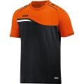 JAKO Sport-Tshirt Competition 2.0 schwarz/neonorange Jungen