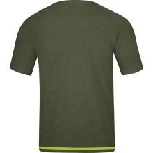 JAKO Sport-Tshirt Trikot Striker 2.0 KA (100% Polyester Keep Dry) Kurzarm khakibraun/neongrün Jungen