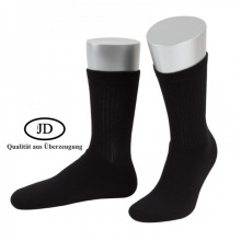 JD Tennissocke Crew Classic schwarz - 1 Paar