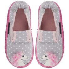 nanga Hausschuhe Slipper Pferdchen grau Kleinkinder/Kinder (Größe 26-30)