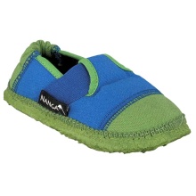 nanga Hausschuhe Slipper Klette 06 blau/grün Kinder (Größe 31-35)