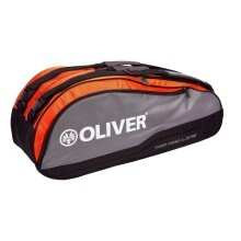 OLIVER Racketbag Top Pro (Schlägertasche, 2 Hauptfächer) silber/orange