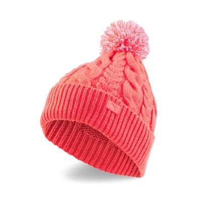 Puma Wintermütze (Pompon) Cable Pom Beanie pink Damen