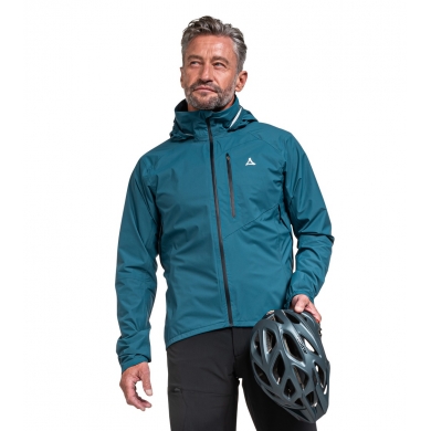 Schöffel Fahrrad-Regenjacke 2,5-Lagen Bohusleden (wasserdicht) tealblau Herren