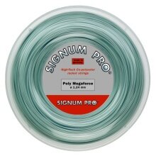 Signum Pro Tennissaite Poly Megaforce (Haltbarkeit+Power) silber 200m Rolle