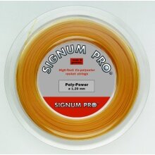 Signum Pro Tennissaite Poly Power (Haltbarkeit) honiggelb 200m Rolle