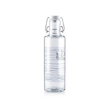 soulbottles Trinkflasche heimat wasser Glas (Glasflasche, Keramikdeckel, Edelstahlbügel) 600ml transparent