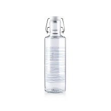 soulbottles Trinkflasche heimat wasser Glas (Glasflasche, Keramikdeckel, Edelstahlbügel) 600ml transparent