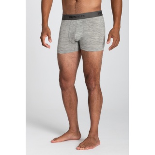 super natural Boxershort Base Mid 175g - Merinowolle - Unterwäsche hellgrau Herren