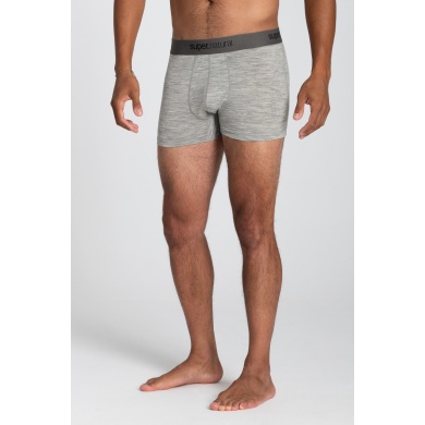 super natural Boxershort Base Mid 175g - Merinowolle - Unterwäsche hellgrau Herren