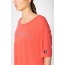 super natural Sport-/Freizeitshirt Liquid Flow Tee (atmungsaktiv, temperaturregulierung) korallrot Damen