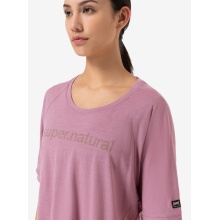 super natural Sport-/Freizeitshirt Liquid Flow Tee (atmungsaktiv, temperaturregulierung) orchidpink Damen