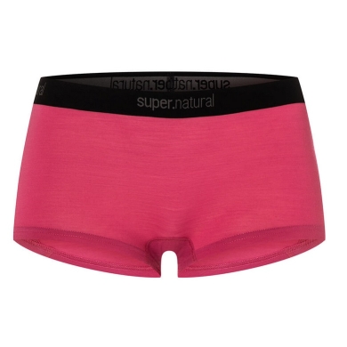 super natural Funktionsunterwäsche Hot Pants Tundra 175 Boyfriend Hipster (Merinowolle) rot/pink Damen