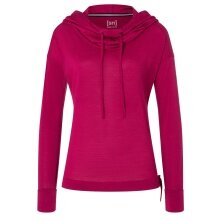 super natural Kapuzenpullover Funnel Hoodie (Merinowolle) sangriapink Damen