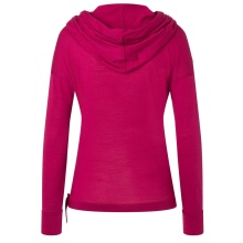 super natural Kapuzenpullover Funnel Hoodie (Merinowolle) sangriapink Damen