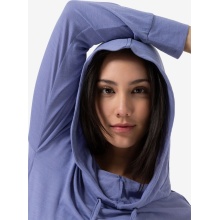 super natural Kapuzenpullover Funnel Hoodie (Merinowolle) blau/violett Damen