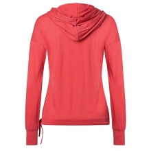 super natural Kapuzenpullover Funnel Hoodie (Merinowolle) rot Damen