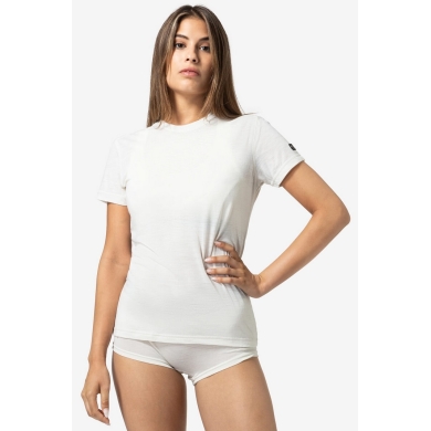 super natural Funktionsunterwäsche Kurzarmshirt Sierra140 Tee (Merino-Mix, Feuchtigkeitstransport) weiss Damen