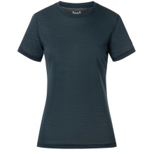 super natural Funktionsunterwäsche Kurzarmshirt Sierra140 Tee (Merino-Mix, Feuchtigkeitstransport) dunkelblau Damen