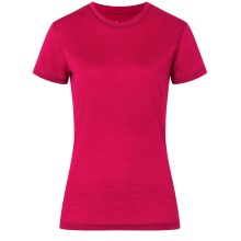 super natural Funktionsunterwäsche Kurzarmshirt Sierra140 Tee (Merino-Mix, Feuchtigkeitstransport) rot Damen